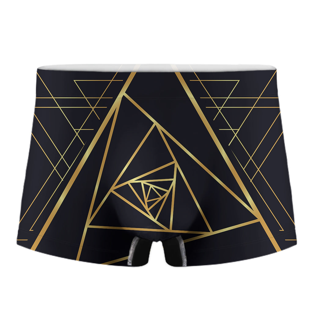 Rose Pyramid Print Men's Boxer Briefs