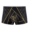 Rose Pyramid Print Men's Boxer Briefs