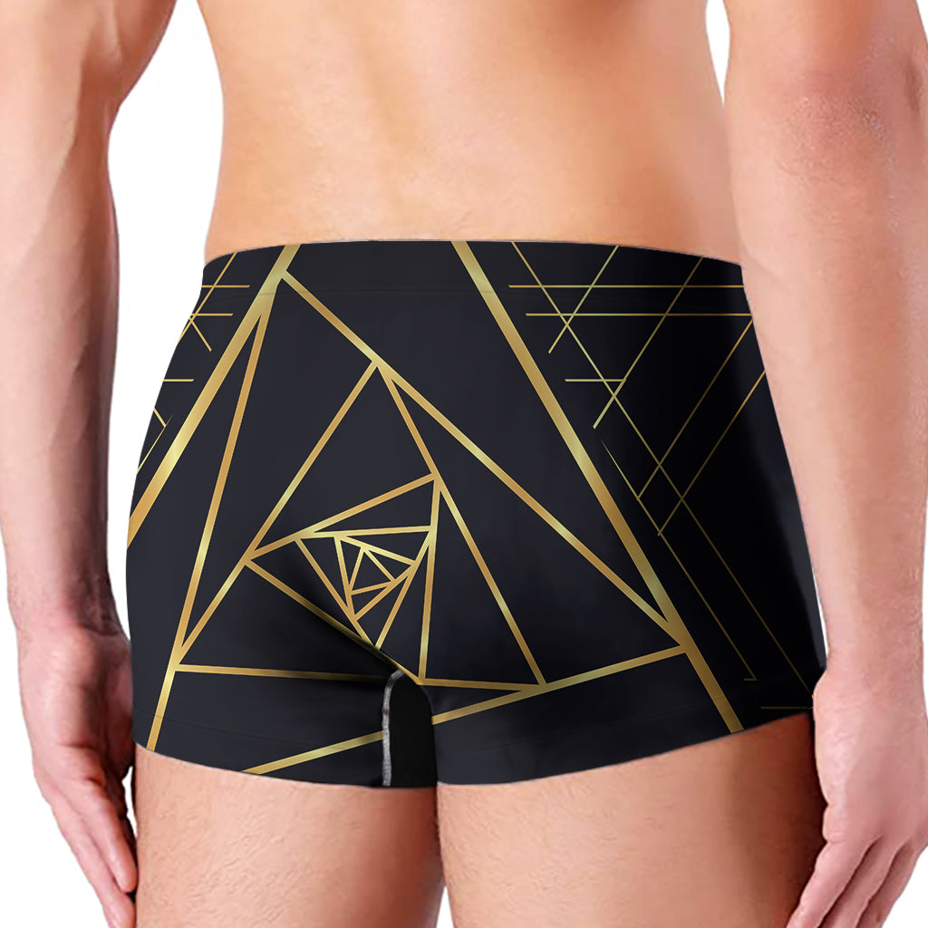 Rose Pyramid Print Men's Boxer Briefs