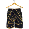 Rose Pyramid Print Men's Shorts