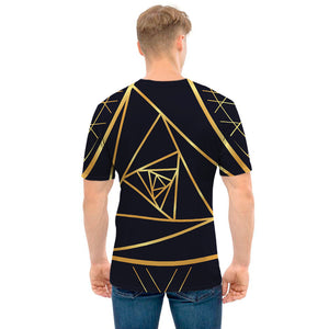 Rose Pyramid Print Men's T-Shirt