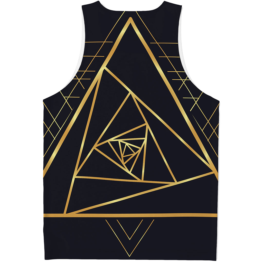 Rose Pyramid Print Men's Tank Top