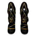 Rose Pyramid Print Muay Thai Shin Guards