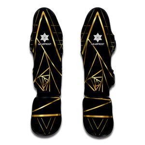 Rose Pyramid Print Muay Thai Shin Guard