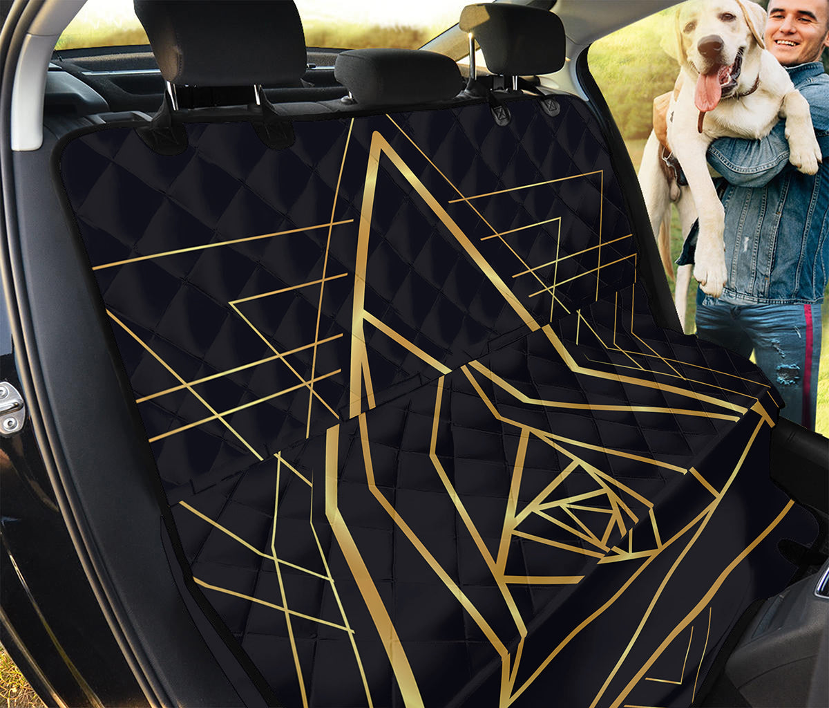 Rose Pyramid Print Pet Car Back Seat Cover