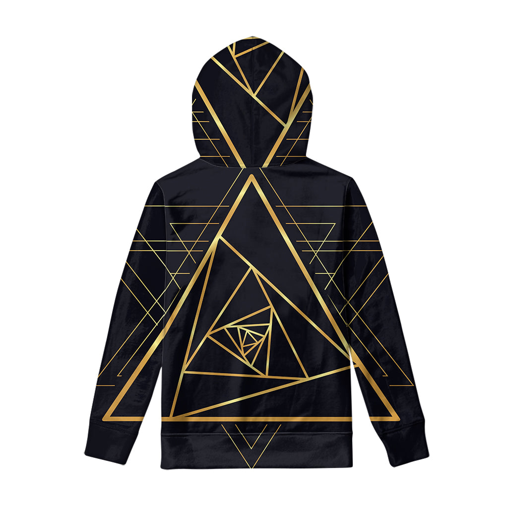 Rose Pyramid Print Pullover Hoodie