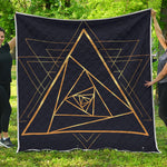 Rose Pyramid Print Quilt