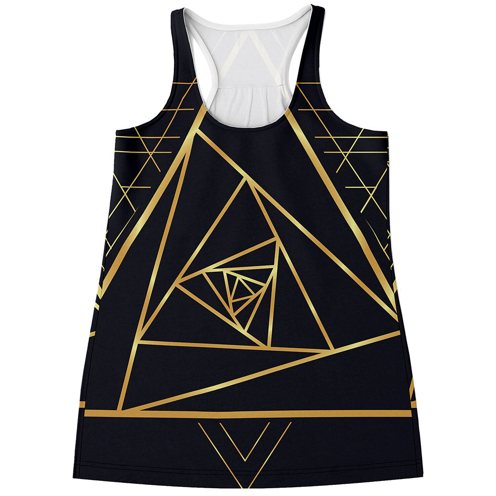 Rose Pyramid Print Women's Racerback Tank Top