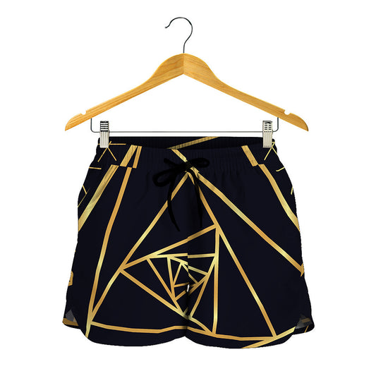 Rose Pyramid Print Women's Shorts