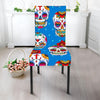 Rose Sugar Skull Pattern Print Dining Chair Slipcover