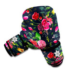 Roses Floral Flower Pattern Print Boxing Gloves