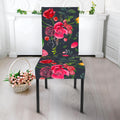 Roses Floral Flower Pattern Print Dining Chair Slipcover