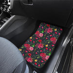Roses Floral Flower Pattern Print Front Car Floor Mats
