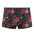 Roses Floral Flower Pattern Print Men's Boxer Briefs