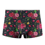Roses Floral Flower Pattern Print Men's Boxer Briefs