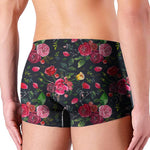 Roses Floral Flower Pattern Print Men's Boxer Briefs