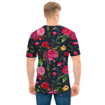 Roses Floral Flower Pattern Print Men's T-Shirt
