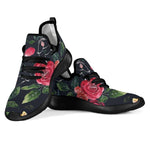 Roses Floral Flower Pattern Print Mesh Knit Shoes GearFrost