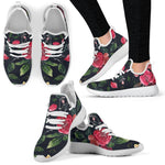 Roses Floral Flower Pattern Print Mesh Knit Shoes GearFrost