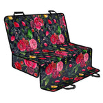 Roses Floral Flower Pattern Print Pet Car Back Seat Cover