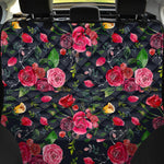 Roses Floral Flower Pattern Print Pet Car Back Seat Cover