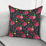 Roses Floral Flower Pattern Print Pillow Cover