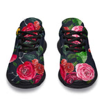 Roses Floral Flower Pattern Print Sport Shoes GearFrost