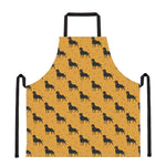 Rottweiler Dog Pattern Print Apron