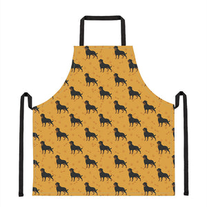 Rottweiler Dog Pattern Print Apron