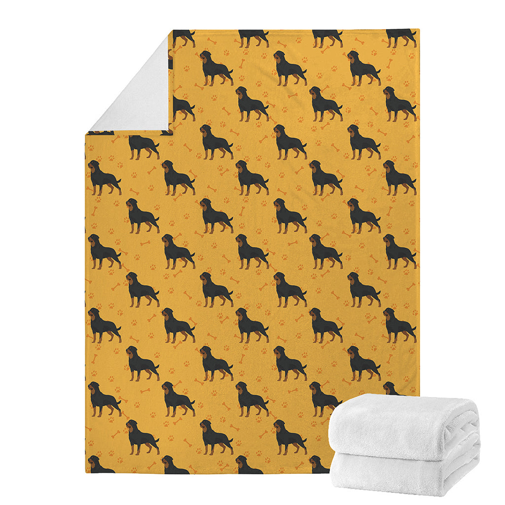 Rottweiler Dog Pattern Print Blanket