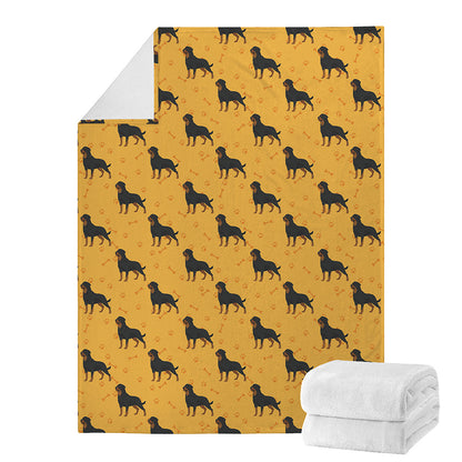 Rottweiler Dog Pattern Print Blanket