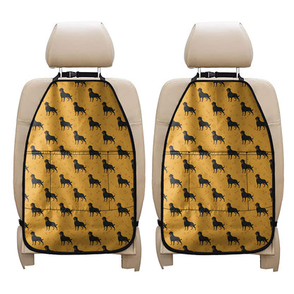 Rottweiler Dog Pattern Print Car Seat Organizers
