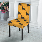 Rottweiler Dog Pattern Print Dining Chair Slipcover