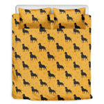 Rottweiler Dog Pattern Print Duvet Cover Bedding Set