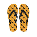 Rottweiler Dog Pattern Print Flip Flops