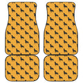 Rottweiler Dog Pattern Print Front and Back Car Floor Mats