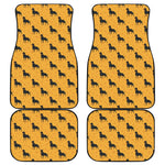 Rottweiler Dog Pattern Print Front and Back Car Floor Mats