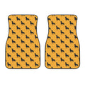 Rottweiler Dog Pattern Print Front Car Floor Mats