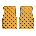 Rottweiler Dog Pattern Print Front Car Floor Mats