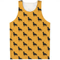 Rottweiler Dog Pattern Print Men's Tank Top