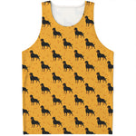 Rottweiler Dog Pattern Print Men's Tank Top