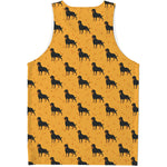 Rottweiler Dog Pattern Print Men's Tank Top