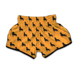 Rottweiler Dog Pattern Print Muay Thai Boxing Shorts