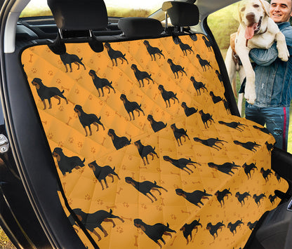 Rottweiler Dog Pattern Print Pet Car Back Seat Cover