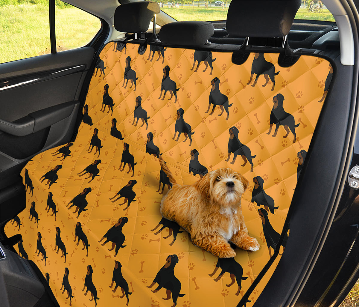 Rottweiler Dog Pattern Print Pet Car Back Seat Cover