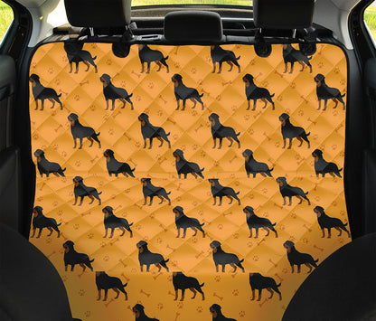 Rottweiler Dog Pattern Print Pet Car Back Seat Cover
