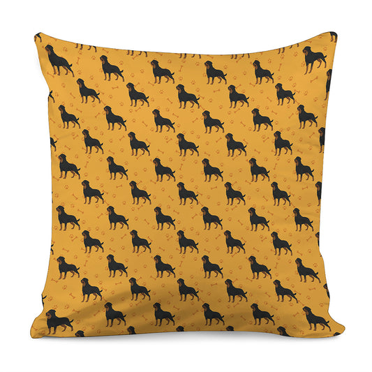 Rottweiler Dog Pattern Print Pillow Cover