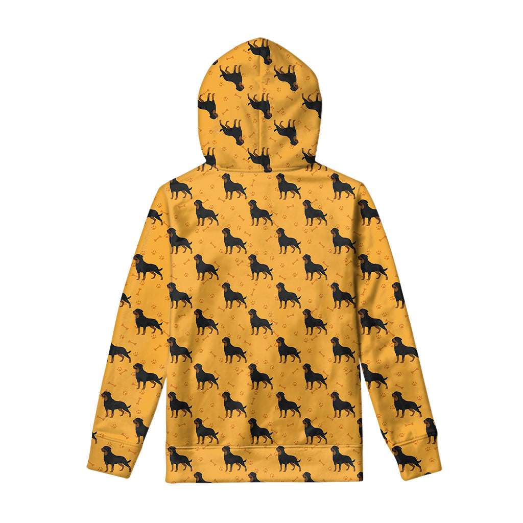 Rottweiler Dog Pattern Print Pullover Hoodie