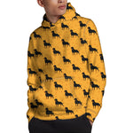 Rottweiler Dog Pattern Print Pullover Hoodie