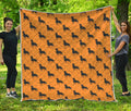 Rottweiler Dog Pattern Print Quilt